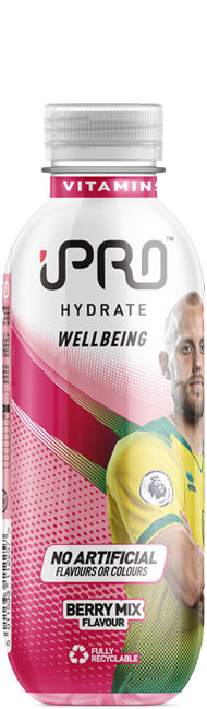 Bottle iPRO Hydrate 330ml visual - Teemu Pukki 2020 - Berry Mix