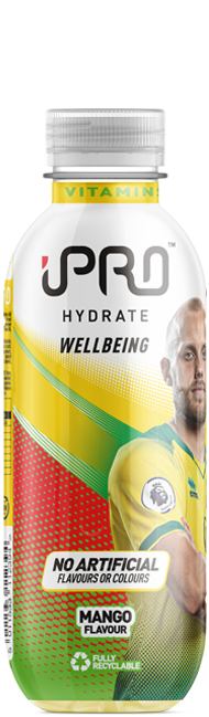 Bottle iPRO Hydrate 330ml visual - Teemu Pukki 2020 - Mango