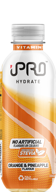 Bottle iPro Hydrate 300ml visual - Orange & Pineapple